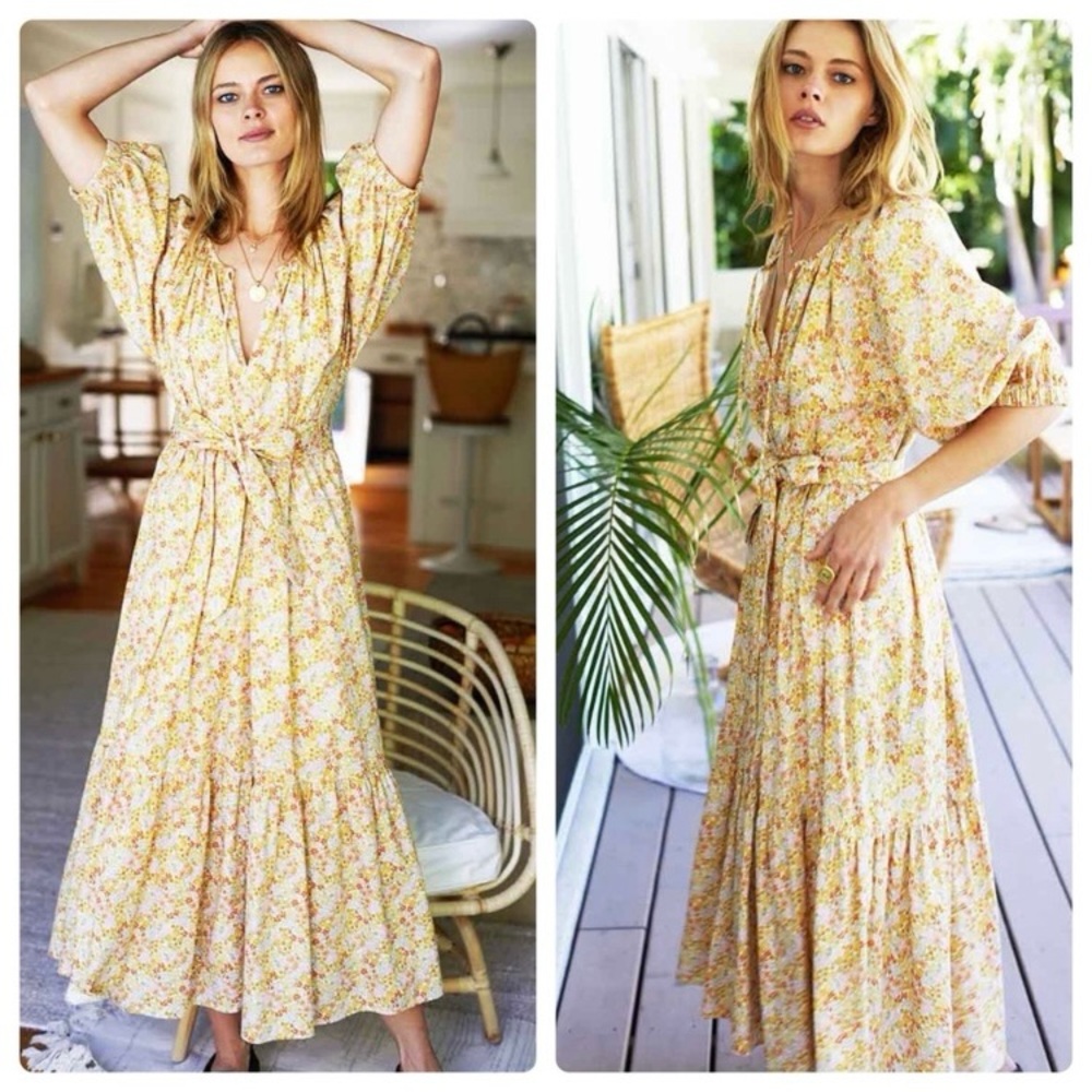 Emerson Fry Rakel Long Dress June Calico Floral Size XS/S